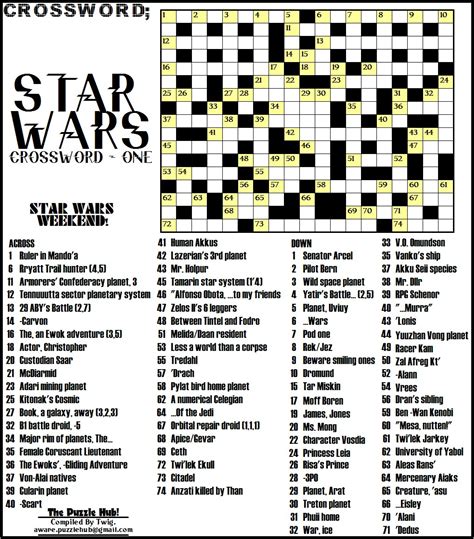 star wars workers crossword clue